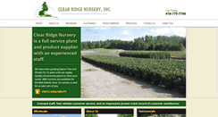 Desktop Screenshot of clearridgenursery.com